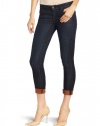 Rich & Skinny Jean Women's Ankle Rolled Crop Jean in Burst