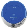 Coby CXCD329 Slim Personal CD Player with Anti-Skip Protection (Blue)