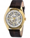 Kenneth Cole New York Men's KC1905 Auto Yellow Gold Bezel Round Automatic Watch