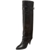 MICHAEL Michael Kors Women's Greenwich Boot Hooded Tall Boot,Black,6.5 M US