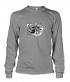 Fastasticdeal American Muscle Cars Style 7 Graphic Long Sleeve T-Shirt Tee Oxford Gray L