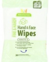 BabyGanics Hand and Face Wipes, Fine and Handy, 30 Count