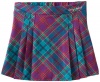 Baby Phat Girls 7-16 Knit Printed Plaid Skirt, Royal Purple, Large