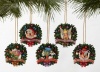 Jim Shore Wreath Disney Disc Ornament Set