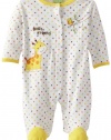 Carter's Watch the Wear Unisex-Baby Newborn Best Friends Coverall, Yellow, 6-9 Months