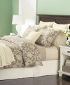 Martha Stewart Bedding, Luxury Triple Brushed Solid Beige Euro European Flannel Sham Inglenook