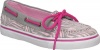 Sperry Top-Sider Girls' Biscayne 1-Eye,Grey/Pink/Zebra Canvas Sequins,US 6 M