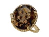 Genuine Smoky Quartz Ring by Effy Collection® in 14 kt Yellow Gold Size 8