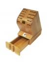 J.A. Henckels Miyabi Bamboo Block with Storage Drawer