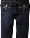 Levi's Girls 2-6x Sweetie Skimmer, Jet Set, 6X