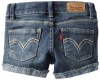 Levi's Girls 2-6X Felicity Shorty Short, Blue Drama, 2T