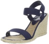 Lauren Ralph Lauren Women's Indigo Open-Toe Espadrille,Modern Navy,8.5 M US