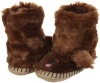 Hatley Kids Brown Labs Plush Slippers (Toddler/Little Kid) Brown Slipper SM (5 Infant - 7 Toddler) M