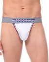 2xist - 36122 - Athletic No-Show/Rise Jock Strap with Contour Pouch-White-Large