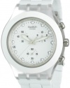 Swatch Men's SVCK4045AG Quartz Chronograph Date Plastic White Dial Watch