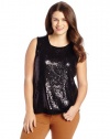 Calvin Klein Women's Plus-Size Shine Shell Tank Sweater