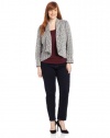 Calvin Klein Women's Plus-Size Jaquard Flyaway Jacket