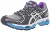 ASICS Women's Gel-Nimbus 14 Running Shoe,Lightning/White/Electric Blue,8.5 M US