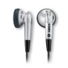 Coby CVE11Digital Stereo Earphones with Cord Wrap, Silver