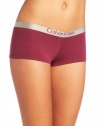 Calvin Klein Womens Metallic Chrome short Panty