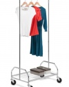 Honey-Can-Do Bottom Shelf Expandable Chrome Garment Rack