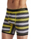 Calvin Klein Men's One Microfiber Boxer Brief Fashion, Mchenry Stripe/Angelfish, Small