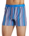 Calvin Klein Men's Knit Slim Fit Boxer, Magner Stripe, Small