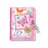 Hot Focus Butterfly Diary with Lock and Keys