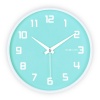 DecoMates Non-Ticking Silent Wall Clock - Fruity Blueberry (Baby Blue)