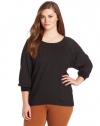 Calvin Klein Women's Plus-Size Studded Dolman Top