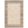 Couristan 1240/0219 PAVE Vivienne 90-Inch by 134-Inch Chenille Area Rug, Cream/ Silver