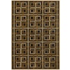 Couristan 1223/1105 Pave Georgia Links 3-Feet 9-Inch by 5-Feet 2-Inch Rug, Antique Brass