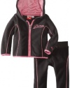 Puma - Kids Baby-Boys Infant Polar Fleece with Contrast Piping, Dark Grey, 24 Months