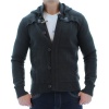 X-Ray Jeans Men's Sweater Jacket Toggle Coat