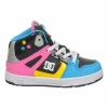 DC SHOES Kids' Rebound Toddler (Blk/Crazy Pnk/Yellow 6.0 M)