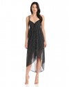 BCBGeneration Women's Side High Low Maxi Dress, Black, X-Small