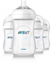 Philips AVENT Natural Polypropylene Bottles,Clear,9 Ounce, 4-Count