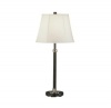 Robert Abbey 1841W Lamps with Ivory Microfiber Empire Shades, Lead Bronze/Dark Antique Nickel Finish