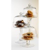 HOME ESSENTIALS Set of 3 Covered Pastry Stands