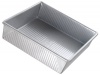 USA Pan 9 x 9 x 2.25 Inch Square Cake Pan, Aluminized Steel with Americoat