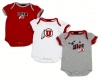 Utah Utes adidas Baby Girl 3-pack Creeper Set (0-3 Months)