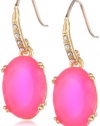 Juicy Couture Social Lites Small Oval Drop Earrings