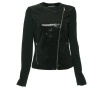 Calvin Klein Women's Sequined Moto Jacket, Black, X-Small