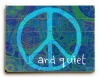 Peace And Quiet by Artist Lisa Weedn 12x16 Planked Wood Sign Wall Decor Art