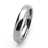 4mm Comfort Fit Tungsten Carbide Wedding Band Classic Domed Ring (5 to 12) Cobalt Free