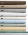 Hotel Collection Bedding, 600 Thread Count Full Flat Sheet Pale Bronze