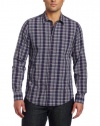 Ben Sherman Men's Laundered Mixed Density Check Woven Shirt