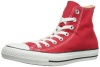 Converse Unisex's CONVERSE CHUCK TAYLOR ALL STAR HI BASKETBALL SHOES 6.5 (RED)