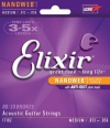 Elixir Strings Acoustic Guitar Strings, 6-String, Medium NANOWEB Coating