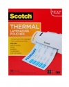 Scotch Thermal Laminating Pouches 8.9 x 11.4 Inches, 100-Pack (TP3854-100)